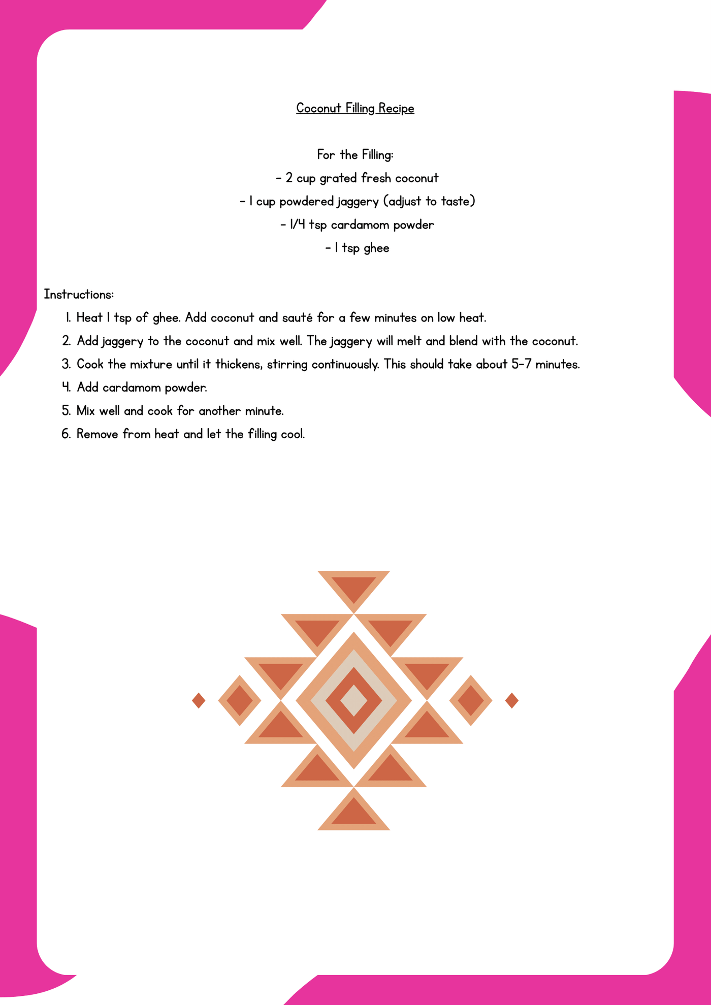 Recipe English